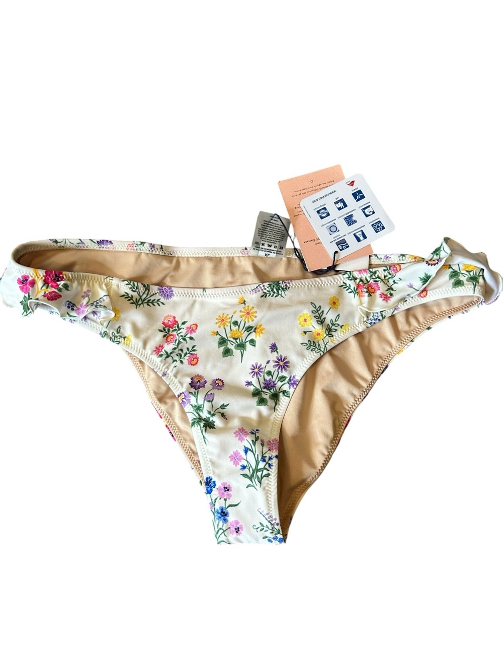 Spell & the Gypsy collective Posy Frill Gardenia swim bottom ruffle size XL New